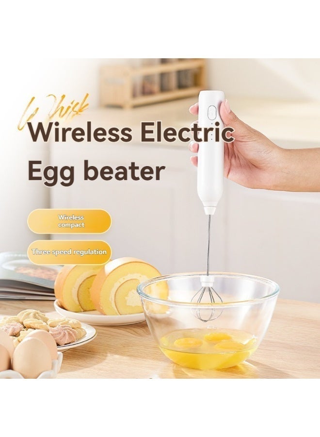 ارابيبي USB شحن كهربائي يده الحليب مزبد ورغوة خلاط مع 2 خفقت (خفقت الربيع + خفقت بالون)، 3 أوضاع الفولاذ المقاوم للصدأ القهوة لاتيه النمام - سهلة التنظيف، مناسبة للاتيه، ماتشا، الكابتشينو، الشوكولاته الساخنة، البيض والكعك - Image 4